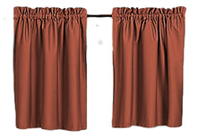 Load image into Gallery viewer, Wide Blackout 1 Panel Curtain 24&quot; 36&quot; or 40&quot; Solid Color Custom Length, Cafe , Block Light, Thermal, Campers, RV, Kitchen, Small Windows, Custom
